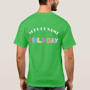 School field day green color Team Chee stand Squad T-Shirt