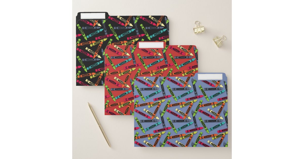 School File Folders | Crayons | Zazzle