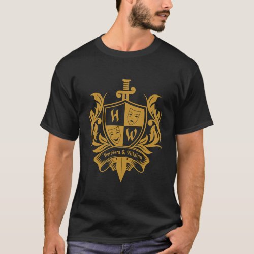 School For Heroism And Villainy Crest T_Shirt