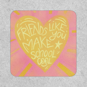 School friends Classroom Valentine Vinyl Sticker Patch