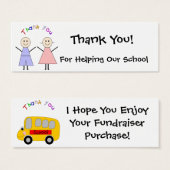School Fundraiser Thank You Card (Front & Back)