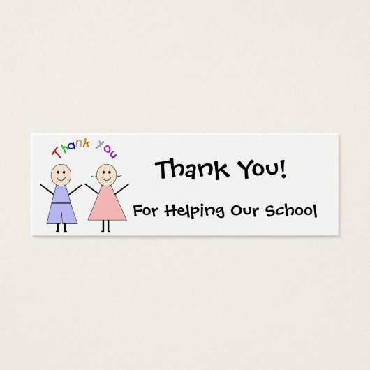 School Fundraiser Thank You Card (Front)