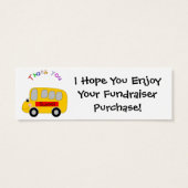 School Fundraiser Thank You Card (Back)