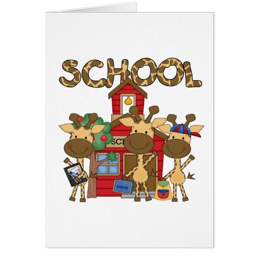 School - Giraffe Tshirts and Gifts (Front)