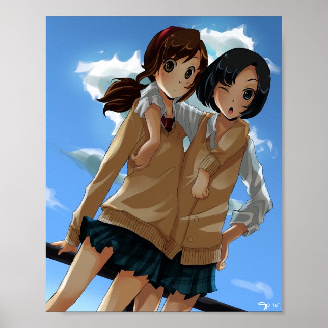 School Girls 8" x 10" Matte Poster (Front)