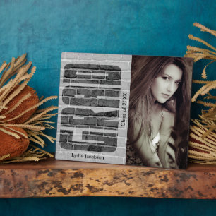 School Grad - Photo and Text Plaque