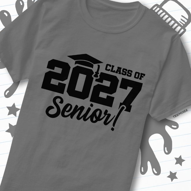 School Graduation Year Pride Senior Class of 2027 T-Shirt (Creator Uploaded)