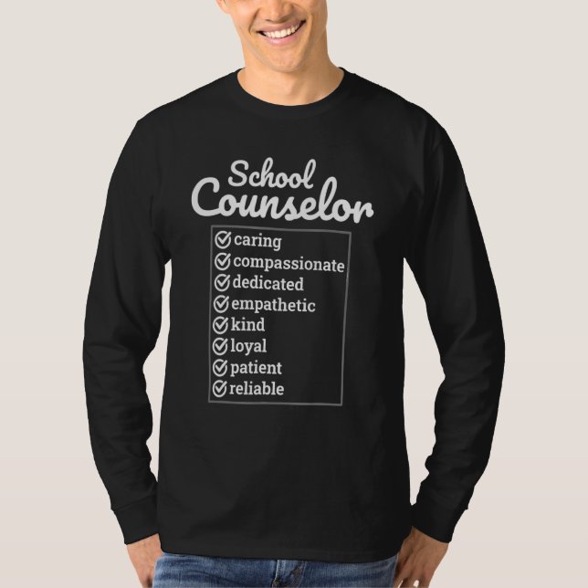 School Guidance Counselor Appreciation Back To Sch T-Shirt (Front)