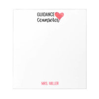 School Guidance Counselor Personalized Red Heart
