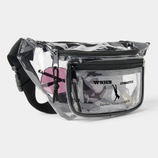 School Gymnastics Custom Name Class of 20XX Clear Fanny Pack