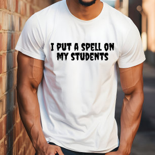  School halloween humor teacher black typography T-Shirt