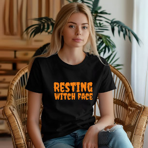  School halloween humor teacher witch typography T-Shirt
