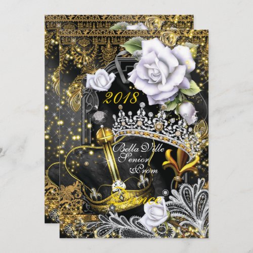 School Homecoming Prom Dance Invitation