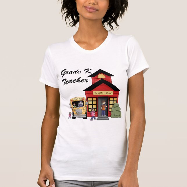 School House Grade K Teacher Tshirts and Gifts (Front)