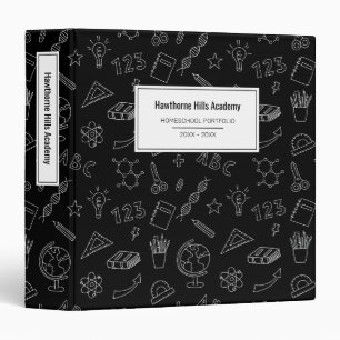 School Icons Homeschool Classroom Portfolio Binder
