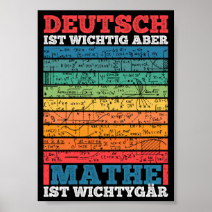 School Important But Math Is Important Poster