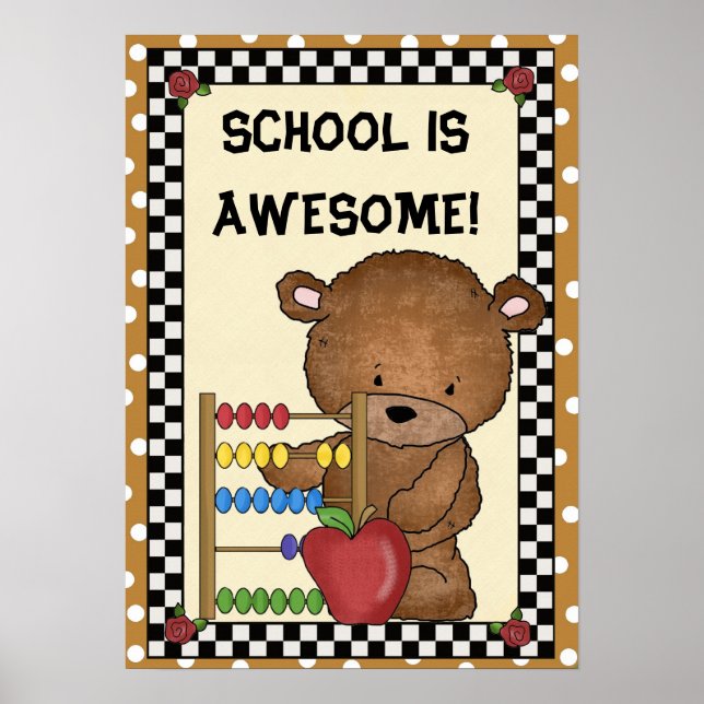 School Is Awesome poster (Front)