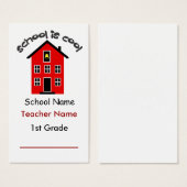 School is Cool Bookmarks (Front & Back)