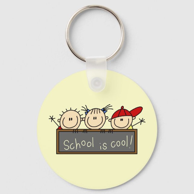 School is Cool Keychain (Front)