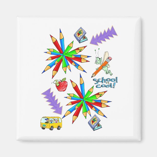 School is Cool Magnets (Front)