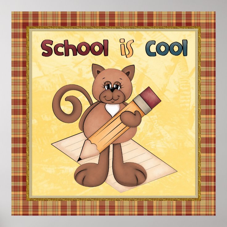 School Is Cool Poster Zazzle