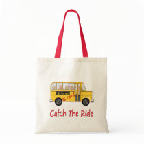 School is Cool School bus Tote Bag School is Cool School bus Tote Bag