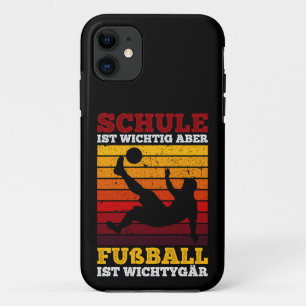 School is important, but football is important iPhone 11 case