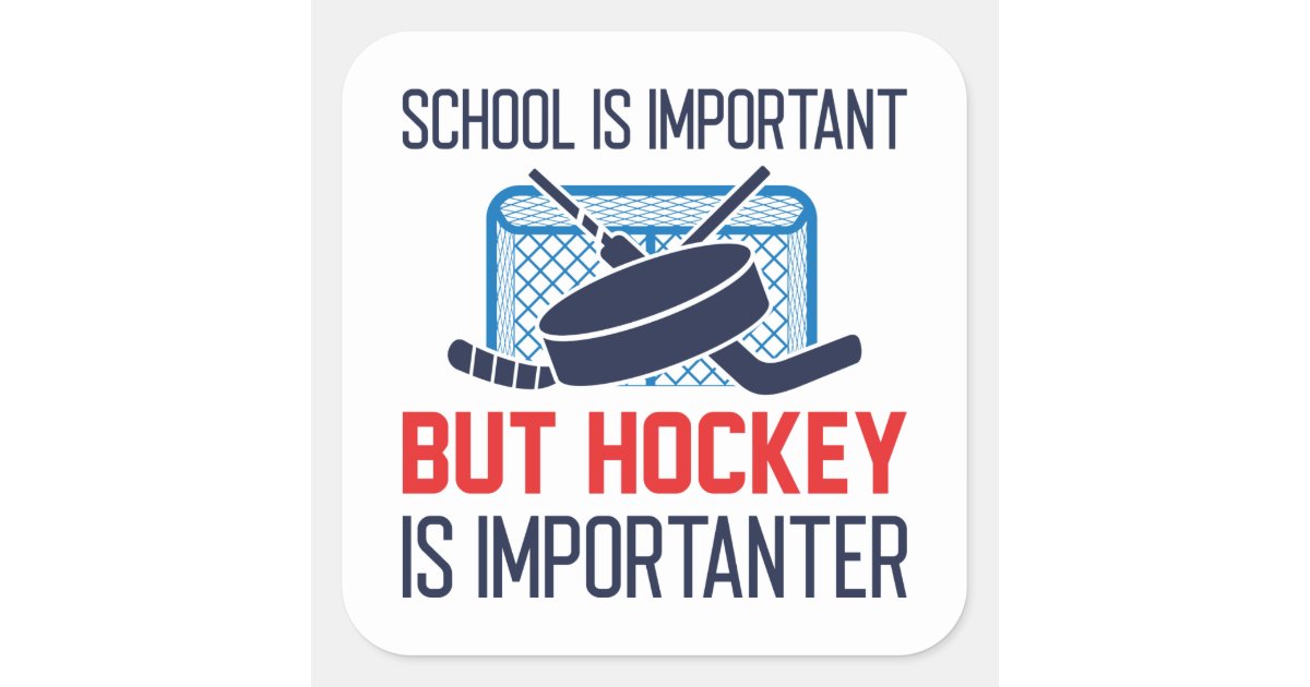 Vintage Hockey T-Shirt, School Is Important But Hockey Is Importanter, Gift for Hockey lovers, Hockey Tees