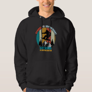 School Is Important But Skiing Is Importanter Vint Hoodie