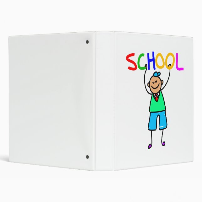 School Kid 3 Ring Binder (Background)