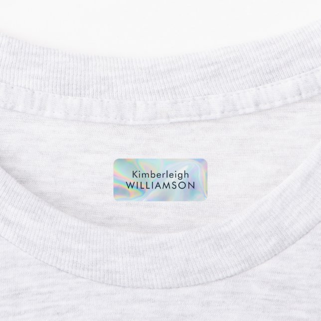 School Kids Iridescent Custom Labels (Affixed)