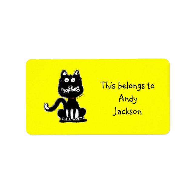 School Labels (cat) (Front)