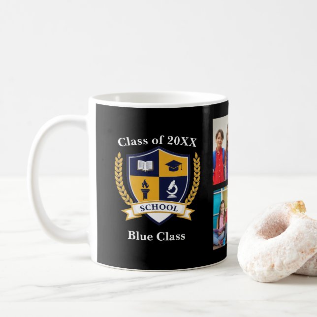 School Leaver Photo Memory Collage class of 2026 Coffee Mug (With Donut)
