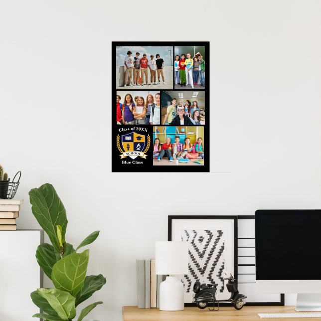 School Leaver Photo Memory Collage class of 2026 Poster (Home Office)