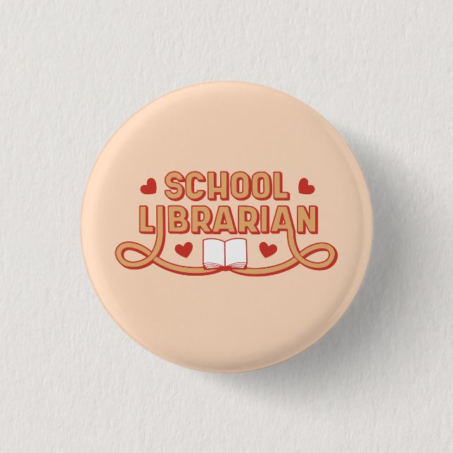 School Librarian Button (Front)