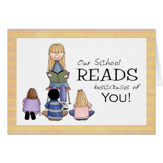 School Librarian Thank You Card | Zazzle.com