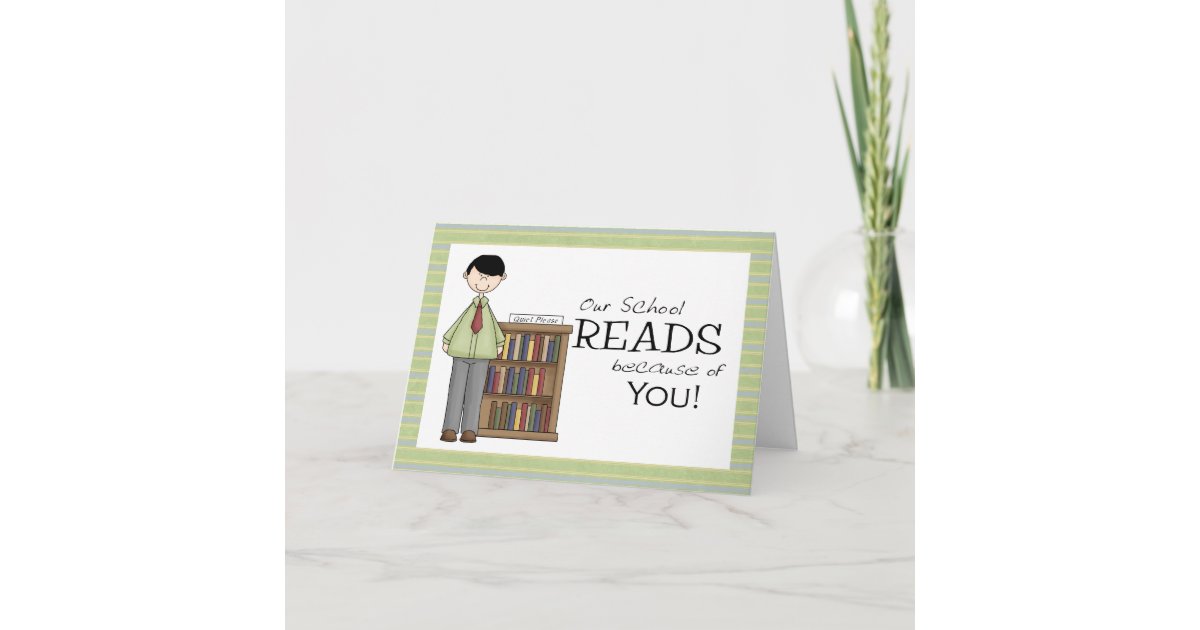 School Librarian Thank You Card | Zazzle.com