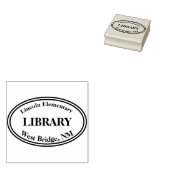 School Library Book Stamp | Zazzle