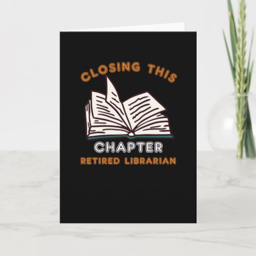 School Library Funny Gift For Retired Librarian Card