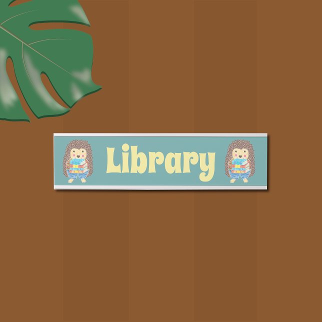School library hanging name plate (Creator Uploaded)