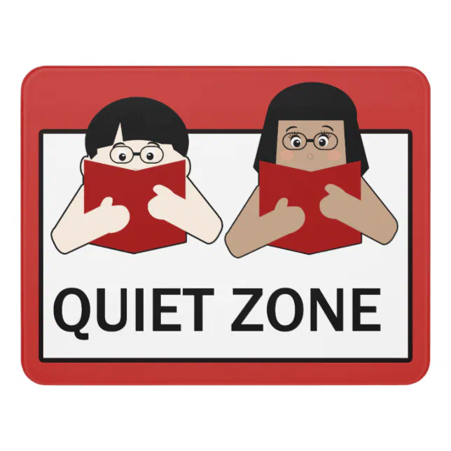 be quiet sign for kids