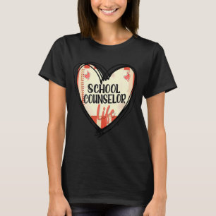 School Life Notebook Paper School Counselor Life T-Shirt