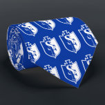 School Logo Neck Tie<br><div class="desc">High School Logo Neck Tie

Select your own School colors,  even swap out for your school logo if you wish! These make the perfect stocking stuffer or gift for your Seniors!

Shown in Blue/White</div>