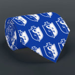 School Logo Neck Tie<br><div class="desc">High School Logo Neck Tie

Select your own School colors,  even swap out for your school logo if you wish! These make the perfect stocking stuffer or gift for your Seniors!

Shown in Blue/White</div>