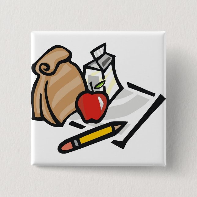 School Lunch Button (Front)