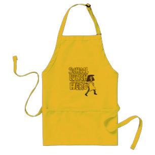 School Lunch Hero apron with Lunch Lady
