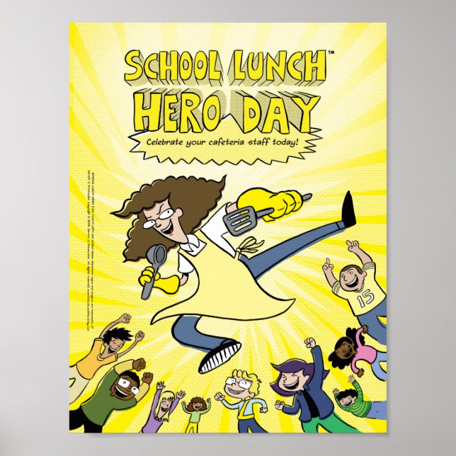 School Lunch Hero Day poster (Front)