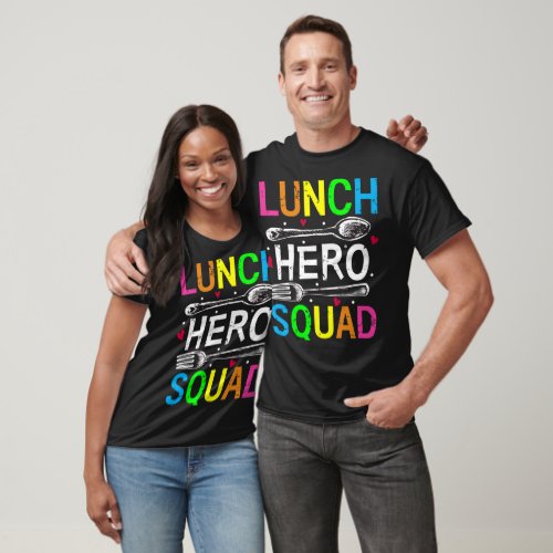 School Lunch Hero Squad Cafeteria Workers Men T_Shirt