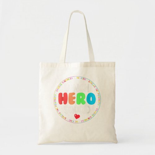 School Lunch Hero Squad Funny Lady Cafeteria Squad Tote Bag