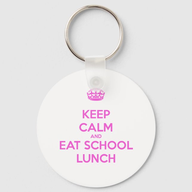 School Lunch Lady Loves Nutrition Keychain (Front)